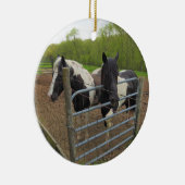 Fügen Sie dazu Ihr Lieblings-Foto hinzu Keramik Ornament (Rechts)