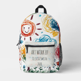 Fügen Sie dem ein Kinderwerk hinzu Bedruckter Rucksack