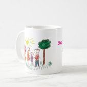 Fügen Sie dem ein Kinderwerk hinzu Kaffeetasse (Vorderseite Links)