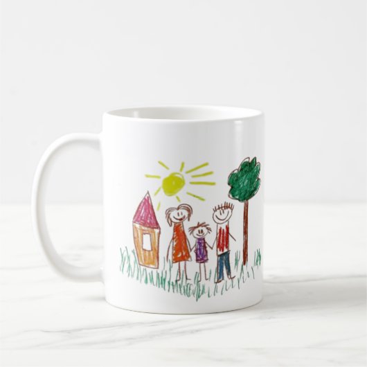 Fügen Sie dem ein Kinderwerk hinzu Kaffeetasse (Links)