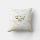 Fügen Sie dem ein Kinderwerk hinzu Kissen (Rückseite)