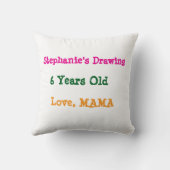 Fügen Sie dem ein Kinderwerk hinzu Kissen (Rückseite)