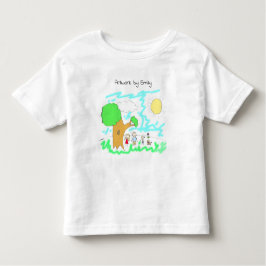 Fügen Sie dem ein Kinderwerk hinzu Kleinkind T-shirt
