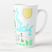 Fügen Sie dem ein Kinderwerk hinzu Milchtasse (Rechts)