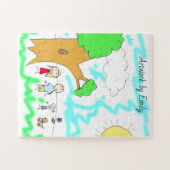 Fügen Sie dem ein Kinderwerk hinzu Puzzle (Horizontal)