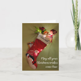 Fügen Sie dem getinkelten Strumpf einen Namen hinz Karte