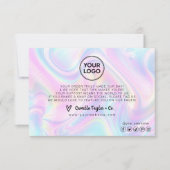 Fügen Sie dem Logo-Geschäftsbereich dank der Danke (Vorderseite)