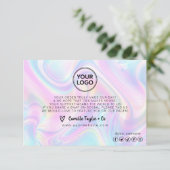 Fügen Sie dem Logo-Geschäftsbereich dank der Danke (Stehend Vorderseite)