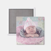 Fügen Sie dem Magnet Ihr Baby's Foto hinzu (Vorderseite/Rückseite)