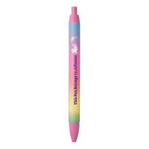 Fügen Sie dem Niedlichen Unicorn Pen den Namen hi Kugelschreiber