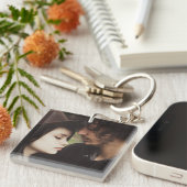 Fügen Sie dem Personalisierten Ihr Lieblings-Foto  Schlüsselanhänger (Vorderseite rechts)