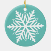 Fügen Sie dem Weihnachtsfest das Bild Ihres Kindes Keramik Ornament (Hinten)