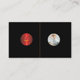 Fügen Sie den Bildkreis für das benutzerdefinierte Visitenkarte