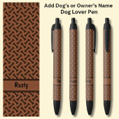Fügen Sie den Namen des Eigentümers oder des Hunde Kugelschreiber