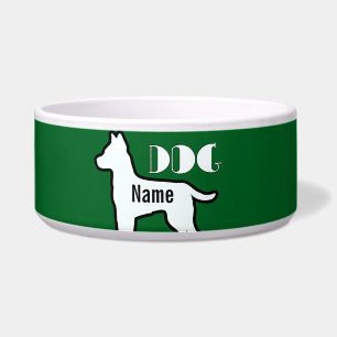 Fügen Sie den Namen des Hundes dk Green Pet hinzu Napf