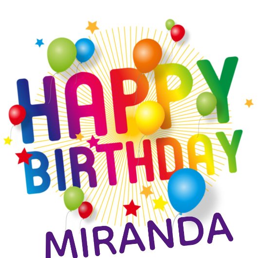 Fügen Sie den Namen farbenfrohe Balloons Happy Bir Geschenkpapier