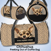Fügen Sie den Namen Ihres Hundes hinzu, Chihuahua Duffle Bag