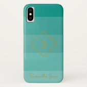 Fügen Sie den Namen Personalisiert Modern Elegante Case-Mate iPhone Hülle (Rückseite)