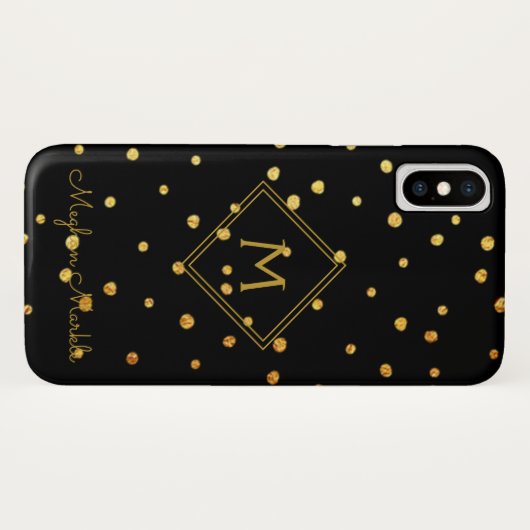 Fügen Sie den Namen Personalisiert Modern Simple B Case-Mate iPhone Hülle (Rückseite (Horizontal))