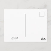 Fügen Sie den Namen Relax hinzu, wie die Hunde-Hap Postkarte (Rückseite)