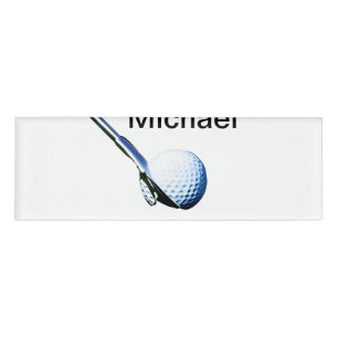 Fügen Sie den Namen "Text Golf Club Sportausrüstun Namenschild