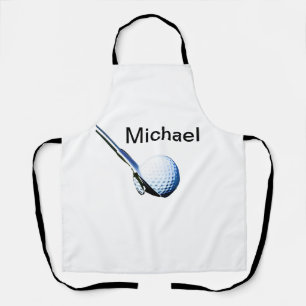 Fügen Sie den Namen "Text Golf Club Sportausrüstun Schürze