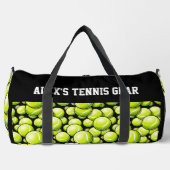 Fügen Sie den Namen Text hinzu, Alex's Tennis Gear Duffle Bag (Vorderseite)
