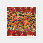 Fügen Sie den Namen Text hinzu, den Sie die Tiger Serviette (Vorderseite)