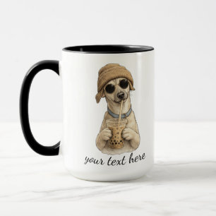 Fügen Sie den Namen und das Foto Ihres Hundes hinz Tasse
