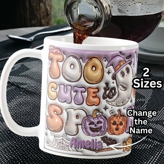 Fügen Sie den Namen zu Niedlich hinzu, um 3D-Effek Kaffeetasse