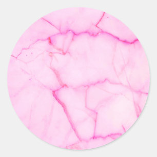 Fügen Sie den Text rosa Pastellfarben hinzu. Runder Aufkleber