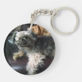 Fügen Sie der Schlüsselkette das Bild Ihres Hauses Schlüsselanhänger (Rückseite)