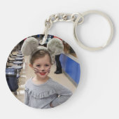 Fügen Sie der Schlüsselkette ein Bild Ihrer Kindhe Schlüsselanhänger (Rückseite)