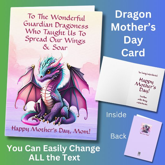 Fügen Sie der wunderbaren Wächter-Dragoness Namen Karte