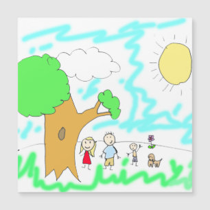 Fügen Sie die Kunstwerke Ihrer Kinder hier hinzu Magnetkarte