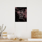 Fügen Sie die schwarze, dunkle Rose für Ihren benu Poster (Küche)