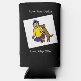 Fügen Sie diesem Artikel das Kunstwerk Ihres Kinde Selters Dosenkühler