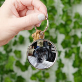 Fügen Sie diesem Foto Ihr Dog hinzu Schlüsselanhänger (Hand)