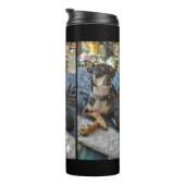 Fügen Sie diesem Foto Ihren Namen hinzu Thermosbecher (Nach rechts gedreht)