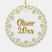 Fügen Sie diesem Ornament das Foto Ihres Hundes hi (Hinten)