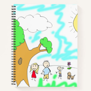 Fügen Sie diesem Sketchpad Ihre Kinderarbeit hinzu Notizblock