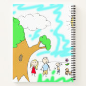 Fügen Sie diesem Sketchpad Ihre Kinderarbeit hinzu Notizblock (Rückseite)