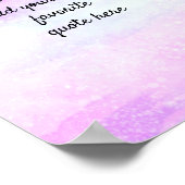 fügen Sie ein Anführungszeichen Aquarellpinke und  Poster (Ecke)