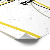 fügen Sie ein Angebot minimalistischer Linien gelb Poster (Ecke)