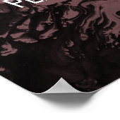 Fügen Sie ein benutzerdefiniertes Zitat Schwarz Ma Poster (Ecke)