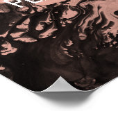 Fügen Sie ein benutzerdefiniertes Zitat schwarz Ma Poster (Ecke)