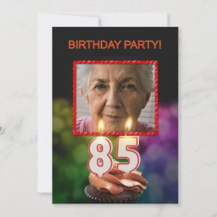 Fügen Sie ein Bild, 85. Geburtstagsparty Einladung
