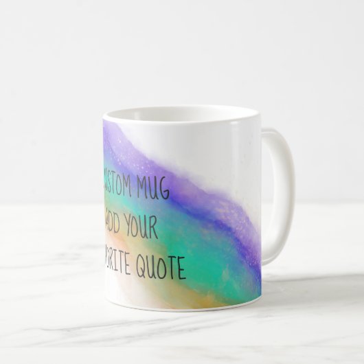 fügen Sie ein eigenes Angebot an Wasserfarbenkunst Kaffeetasse (VorderseiteRechts)