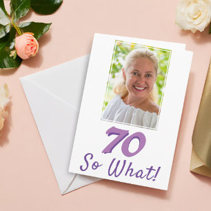 Fügen Sie ein Foto hinzu 70 Na und Positives 70. G Karte