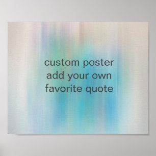 fügen Sie ein hübsches blaues Aquarelldesign zu Poster